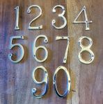 Polished Chrome 75mm Door Numbers